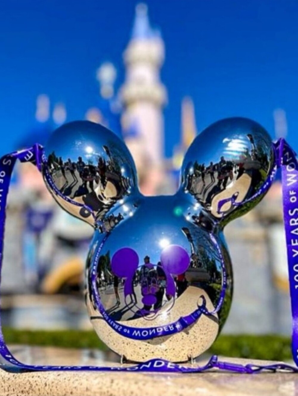 NEW Disneyland 100th Anniversary Mickey Metallic Popcorn Bucket